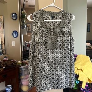 Talbots tunic style blouse